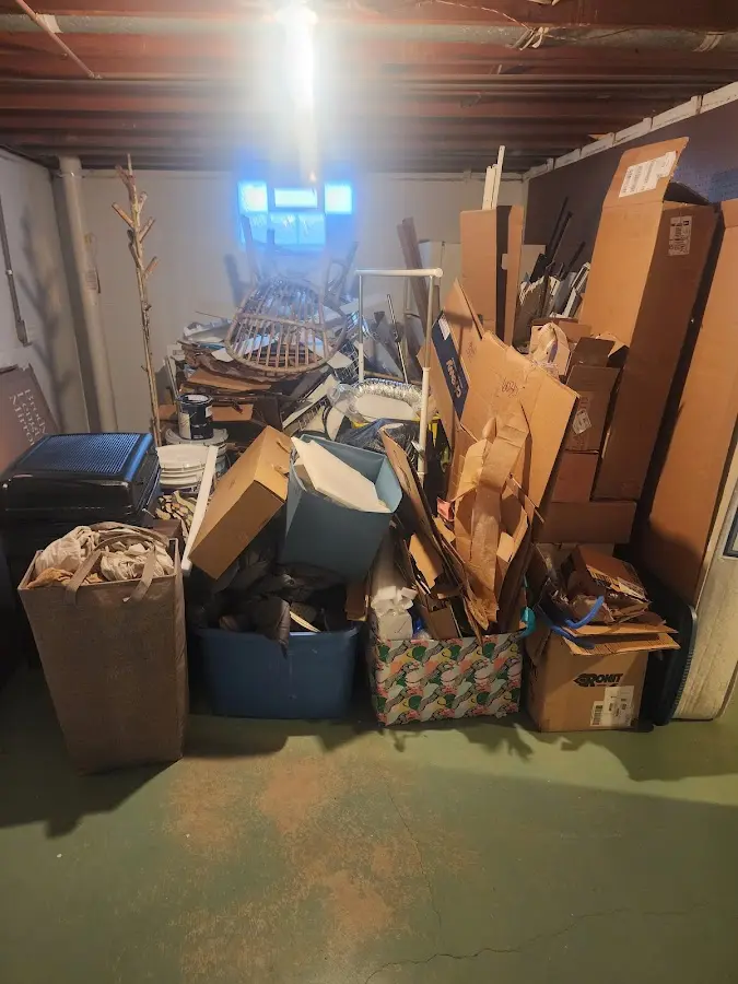 Roll-off dumpster container at job site for Yard Waste Dumpster Rental in Firestone